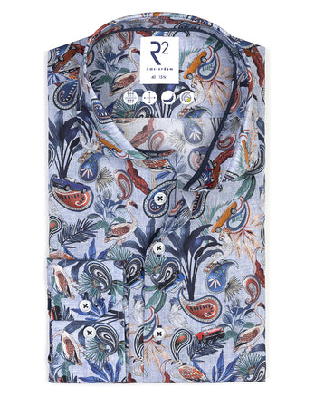 Paisleyprint lyocell overhemd 073 - Multicolour