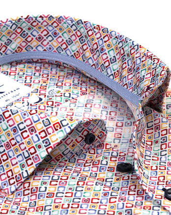 Mini print lyocell overhemd 073 - Multicolour