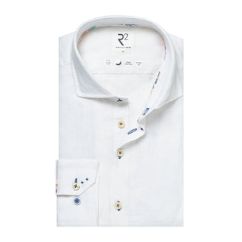 Leinenmischung Hemd 004 - White