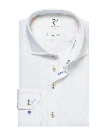 Linnenmix overhemd 004 - White