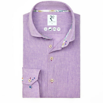 Leinenmischung Hemd 064 - Purple