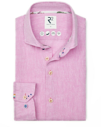 Linnenmix overhemd 087 - Pink