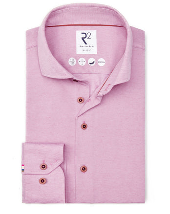 Linnenmix knitted overhemd 087 - Pink