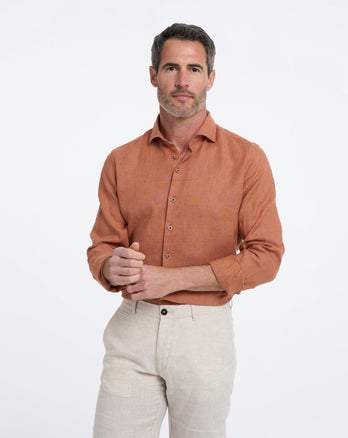 Leinenhemd 090 - Brique