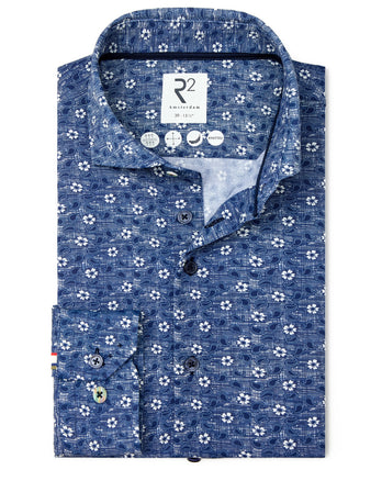Chemise Travel imprimé floral 010 - Navy