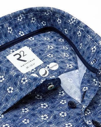 Chemise Travel imprimé floral 010 - Navy