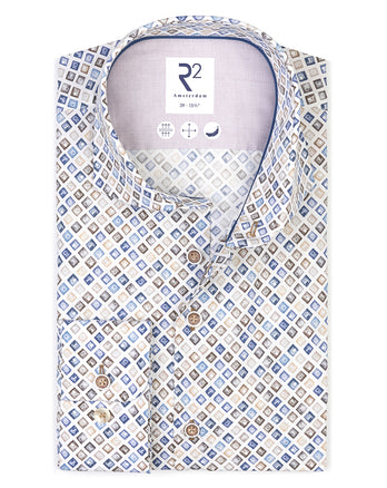 Dashboard waarschuwingslampjes katoenen overhemd 028 - Grey