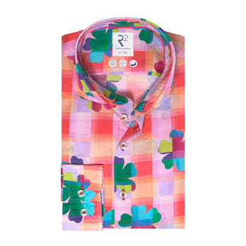 Bloemenprint katoenen overhemd 073 - Multicolour