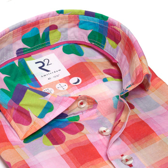 Bloemenprint katoenen overhemd 073 - Multicolour