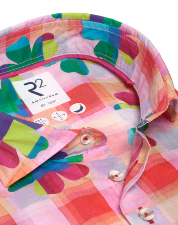 Bloemenprint katoenen overhemd 073 - Multicolour