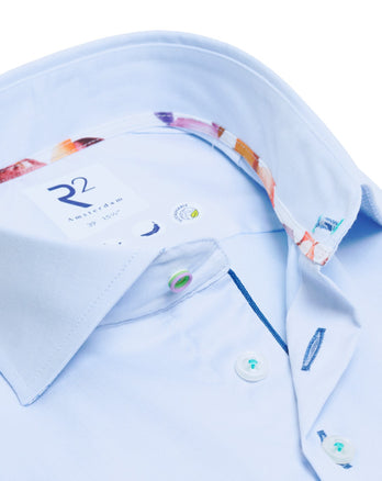 Lyocell stretch overhemd 018 - Light blue