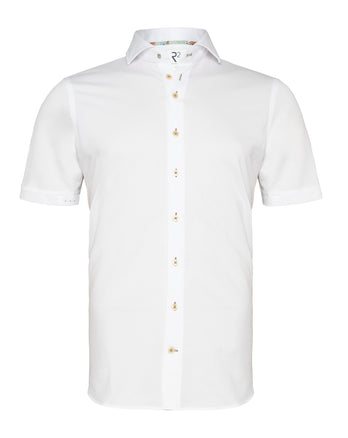 Travel shirt short sleeve 004 - White