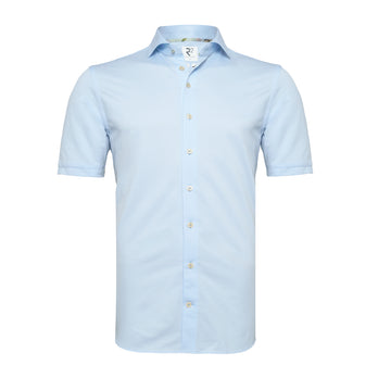 Travel shirt short sleeve 018 - Light blue