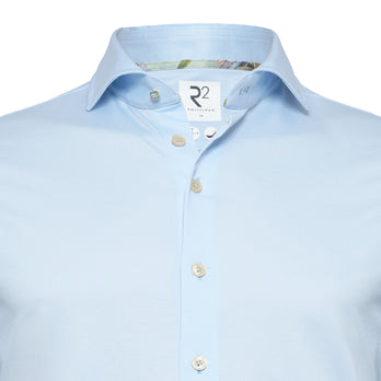 Travel shirt short sleeve 018 - Light blue