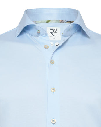 Travel shirt short sleeve 018 - Light blue