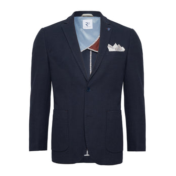 Knit-stretch jacket 010 - Navy