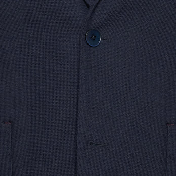 Knit-stretch jacket 010 - Navy