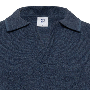 Merino wool blend Johnny pullover 010 - Navy