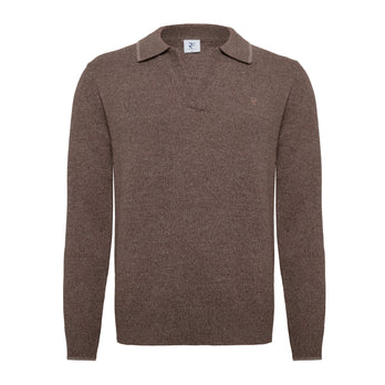 Merino wool blend Johnny pullover 042 - Taupe