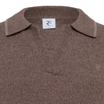 Merino wool blend Johnny pullover 042 - Taupe