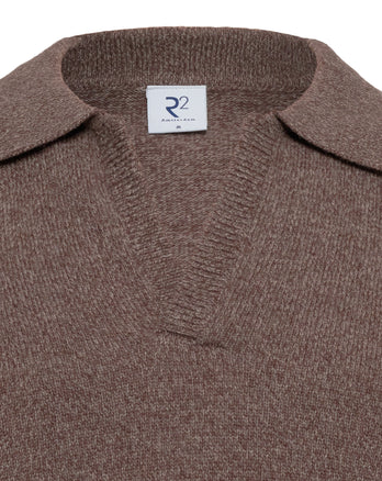 Merino wool blend Johnny pullover 042 - Taupe