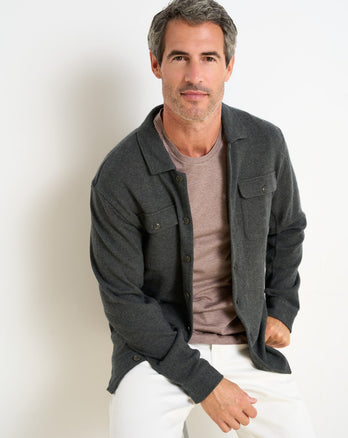 Gebreid wolmix overshirt 074 - Green