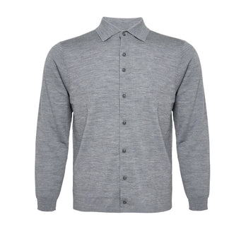 100% merinowol lichtgewicht vest 028 - Grey