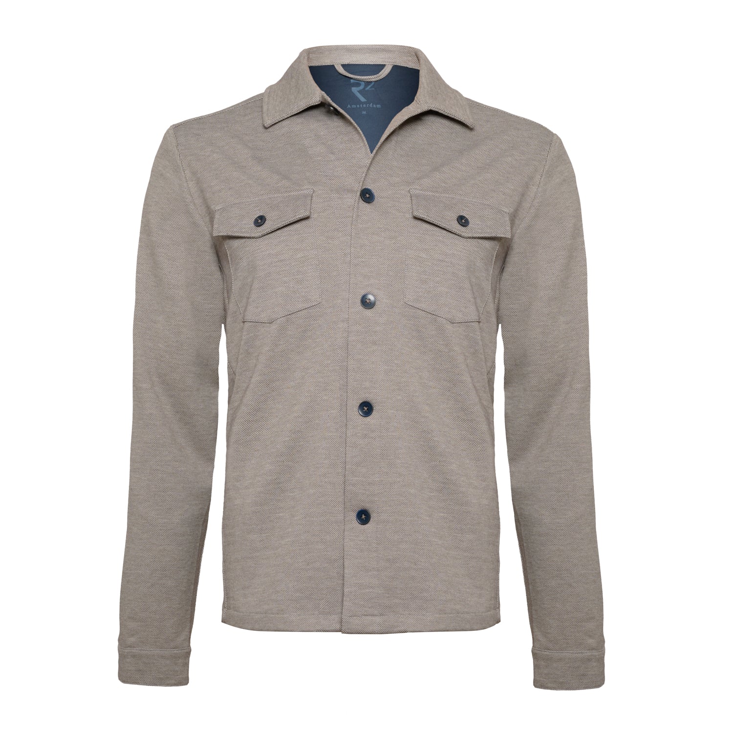 Knitted stretch overshirt - Main Image