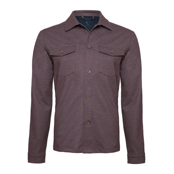 Knitted stretch overshirt 080 - Bordeaux