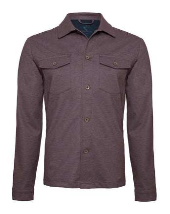 Knitted stretch overshirt 080 - Bordeaux