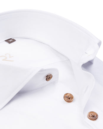 R2 Premium herringbone flanel shirt 004 - White