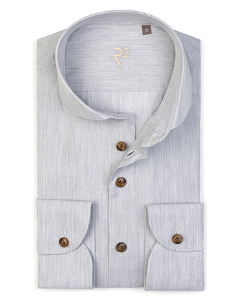 R2 Premium herringbone flanel shirt 028 - grey