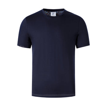 Single jersey cotton t-shirt 010 - Navy