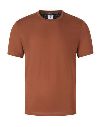 Single jersey katoenen T-shirt 090 - Brique