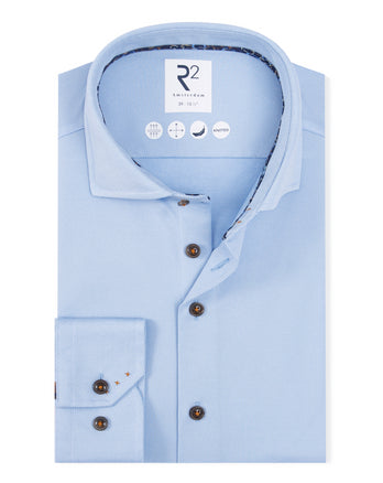 Travel shirt dobby 018 - Light blue