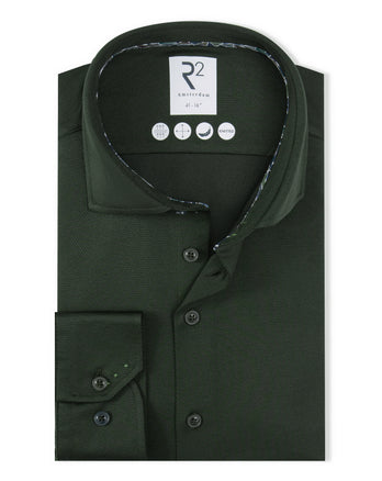 Travel shirt dobby 070 - Dark green