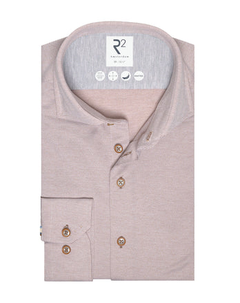 Travel shirt sorona blend heavy twill 041 - Brown