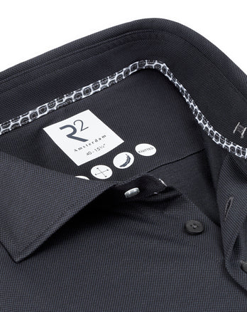 Travel shirt dobby 025 - Antracite