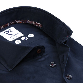 2 PLY organic cotton shirt 010 - Navy