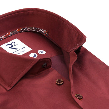 2 PLY biologisch katoenen overhemd 090 - Brique