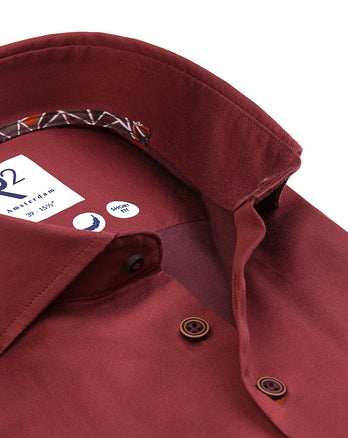 2 PLY biologisch katoenen overhemd 090 - Brique