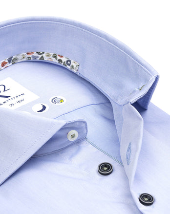 Tencel-mix stretch overhemd 018 - Light blue