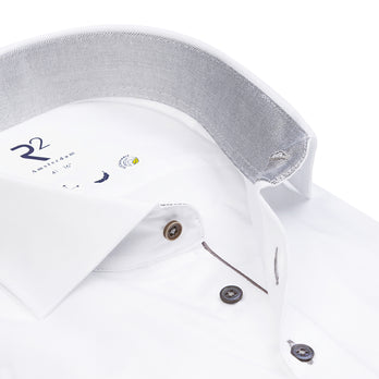 2-PLY biologisch katoenen overhemd 004 - White