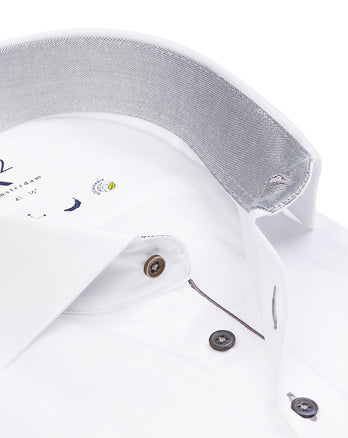 2 PLY organic cotton shirt 004 - White