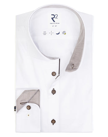 Chemise en coton bio 2 PLY 004 - White