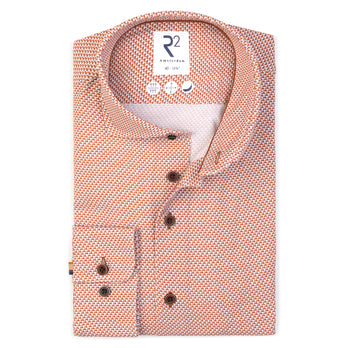 Chemise imprimée en mélange de tencel 090 - Brique