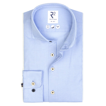 Chemise en coton Dobby 018 - Light blue