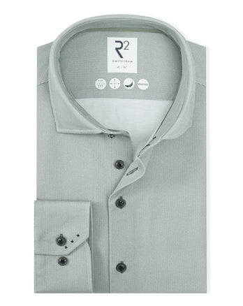 Extra long sleeves. Travel shirt printed 074 - Green