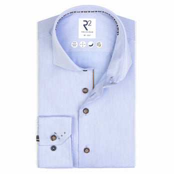 Extra lange mouwen. Biologisch 2 PLY katoenen overhemd 018 - Light blue