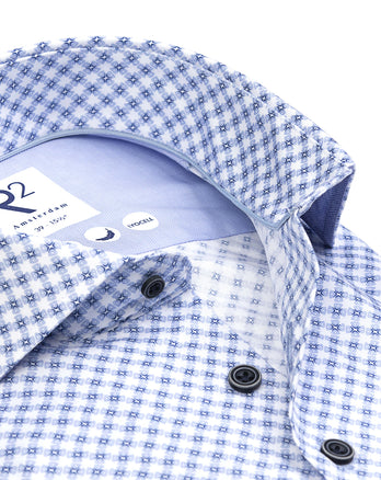 Extra lange mouwen. Lyocell overhemd 018 - Light blue